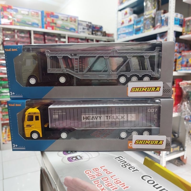 Diecast Miniatur Truck Container - Truk Kontainer - Trailer - Truk Transporter - Truk Pengangkut Mob