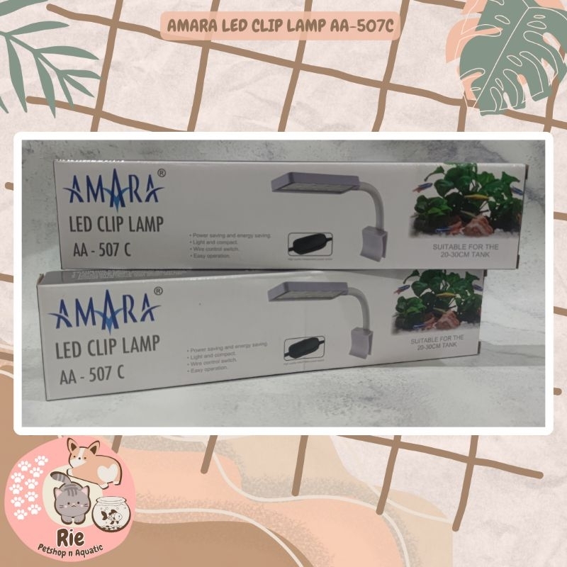 Amara AA-507C Lampu LED Jepit Aquarium Mini - Amara AA 507C