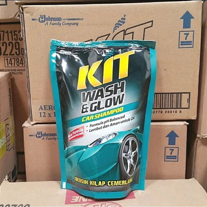 SABUN CUCI MOBIL KIT WASH & GLOW / ( WASH GLOW ) PREMIUM POLYMER 400 ML