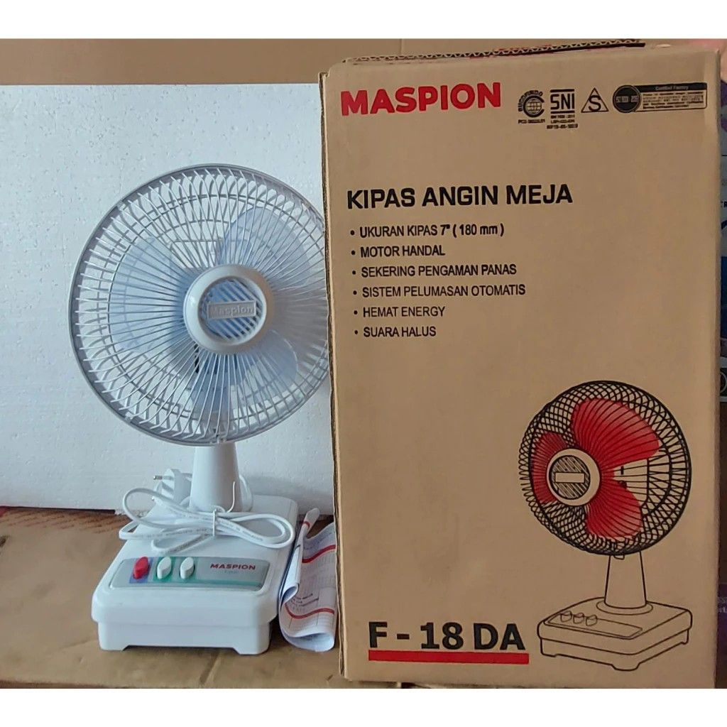 KIPAS ANGIN MASPION F-18DA kipas angin kecil kipas angin duduk kipas angin mini kipas angin meja
