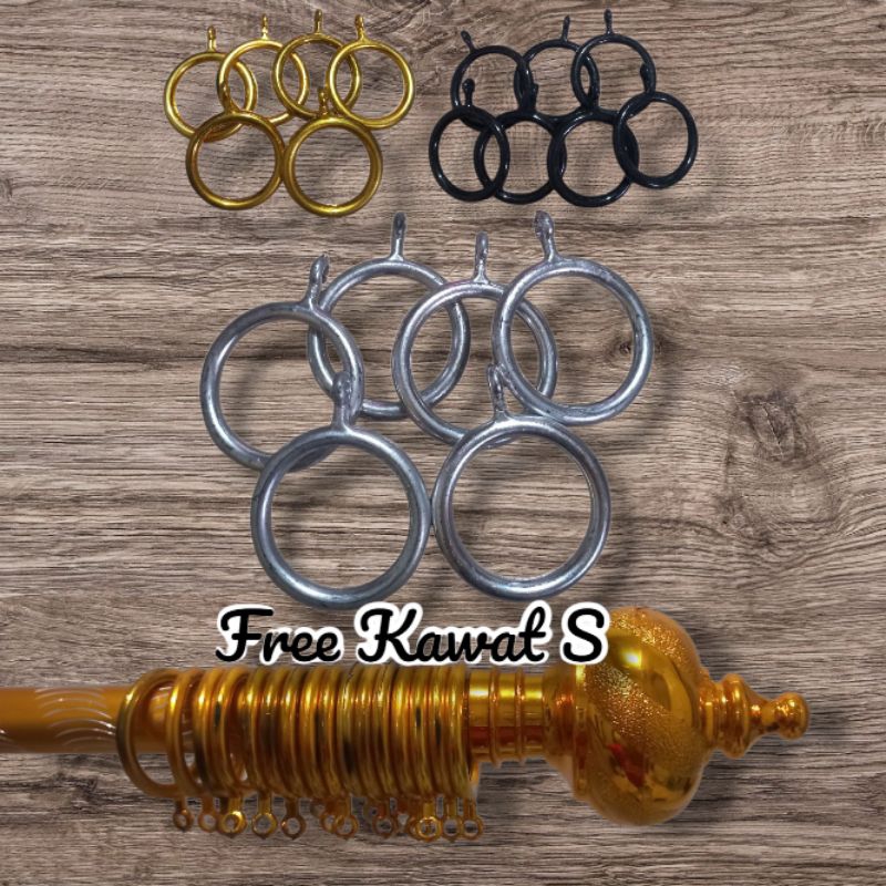 Cincing Ring Gorden/Ring Rolet Korden plisket/Cincin Rel Bulat,dan kawat S,Harga murah