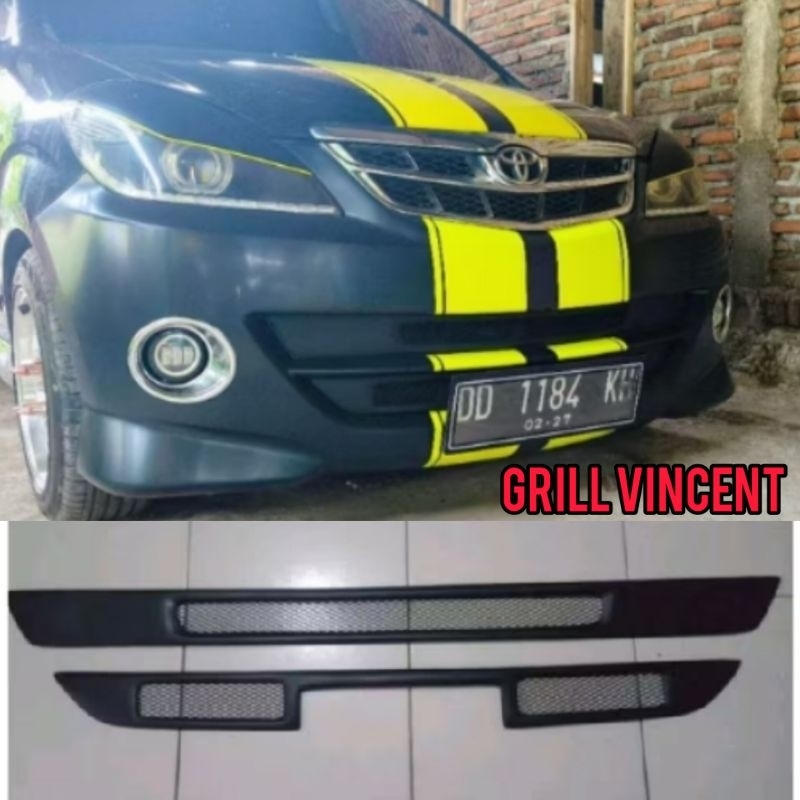 Pengaman grill radiator bemper avanza xenia vvti 2007 2008 2009 2010 2011 tipe S