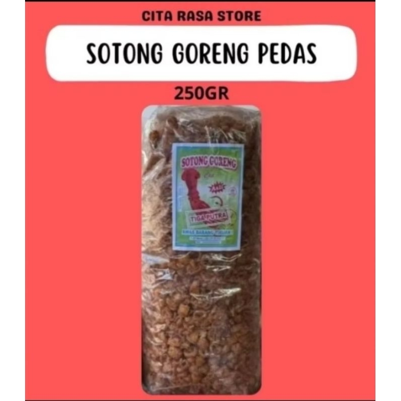 

KERUPUK SOTONG GORENG PEDAS TIGA PUTRA 250GR