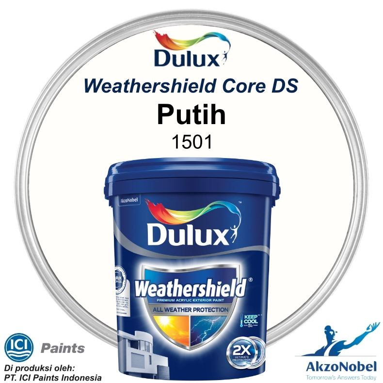 CAT DULUX WEATHERSHIELD 20 LT - PUTIH / WHITE 1501