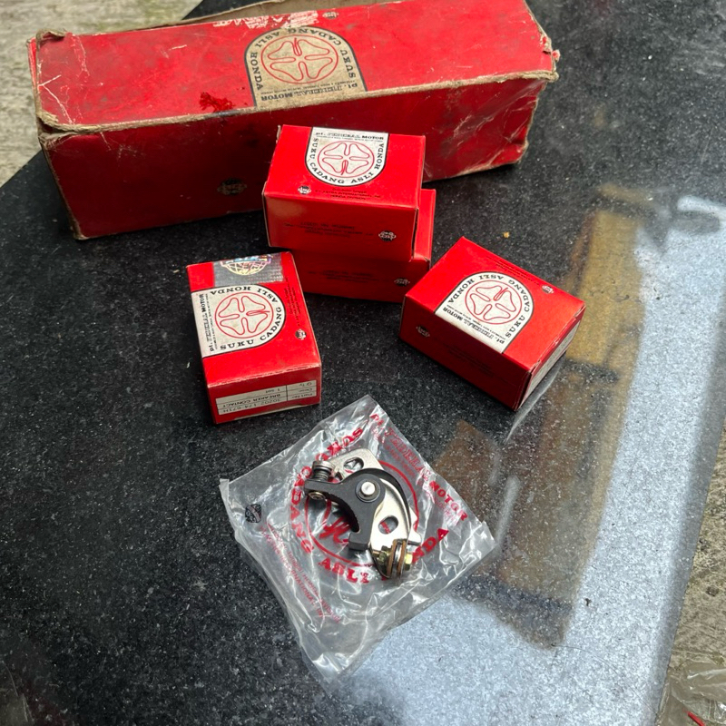 Platina contact point Honda c700 C 700 supercub double starter Original Honda