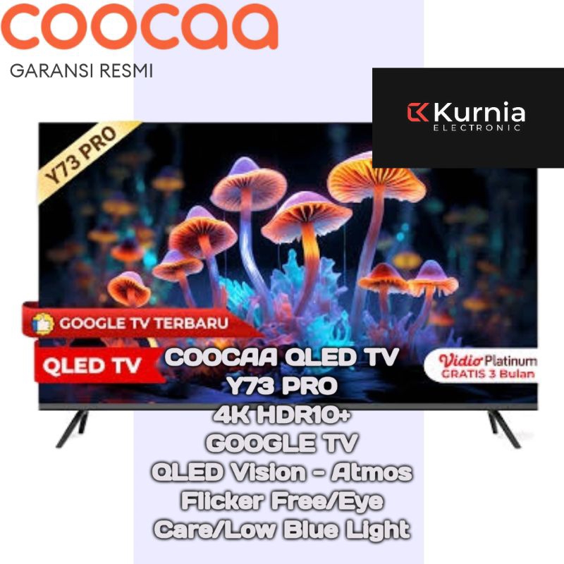 COOCAA 43Y73 PRO 4K
GOOGLE TV QLED 43 inch