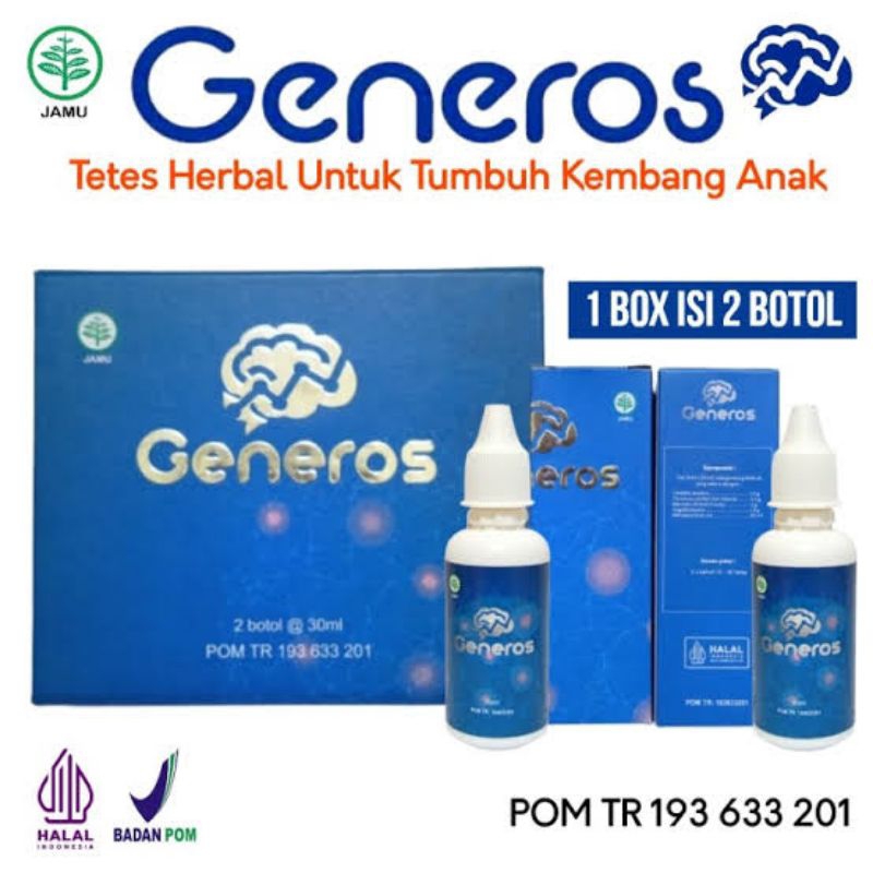 GENEROS Speech Delay Original Asli Generos Nutrisi Vitamin Otak Anak