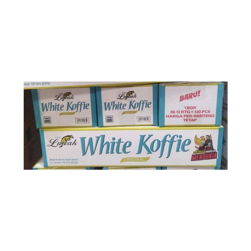 

KOPI LUWAK WHITE COFFE ISI 1 DUS (12 RENCENG)