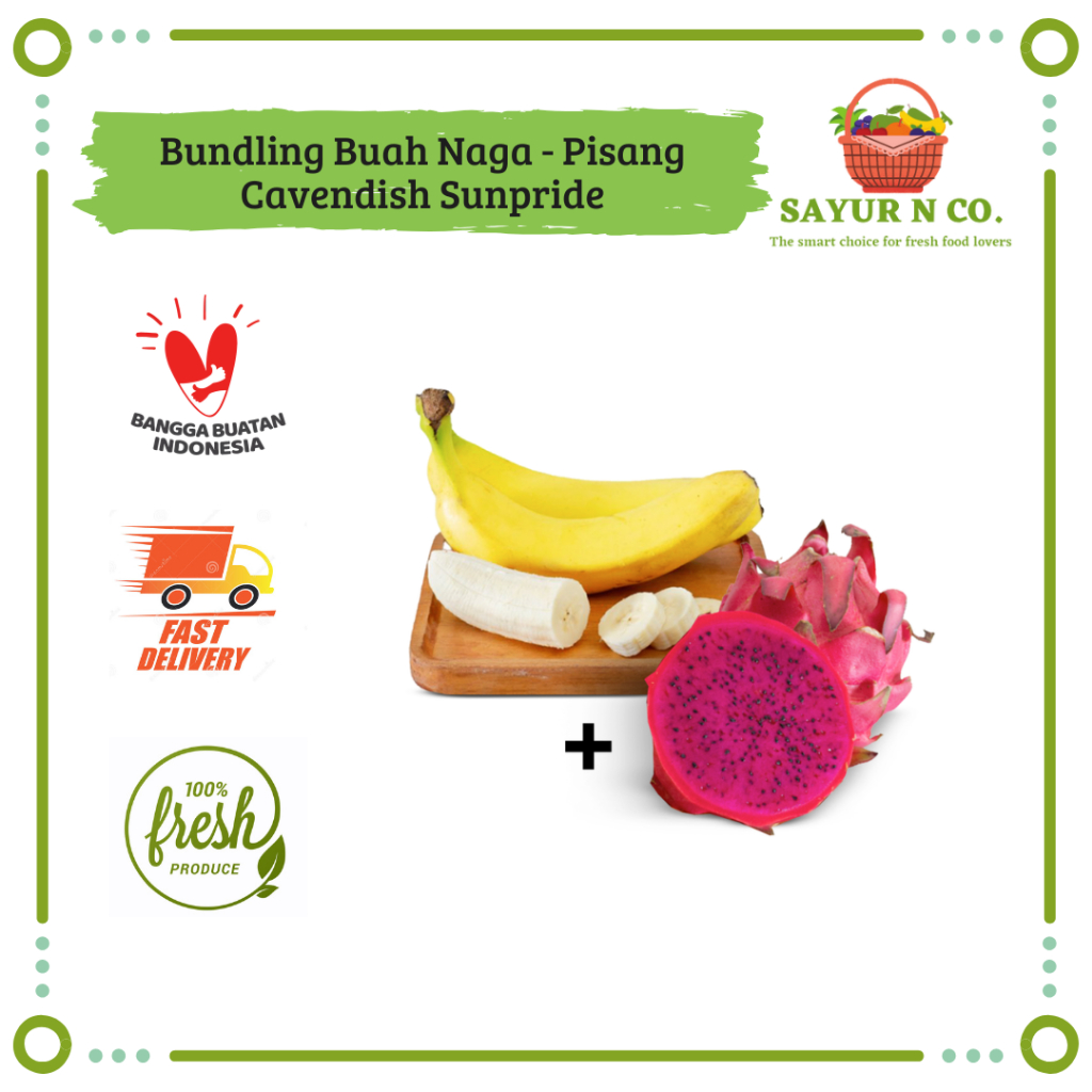 

Bundling Smoothies Buah Naga - Pisang Cavendish Sunpride 1 KG | Sayur N Co Bekasi