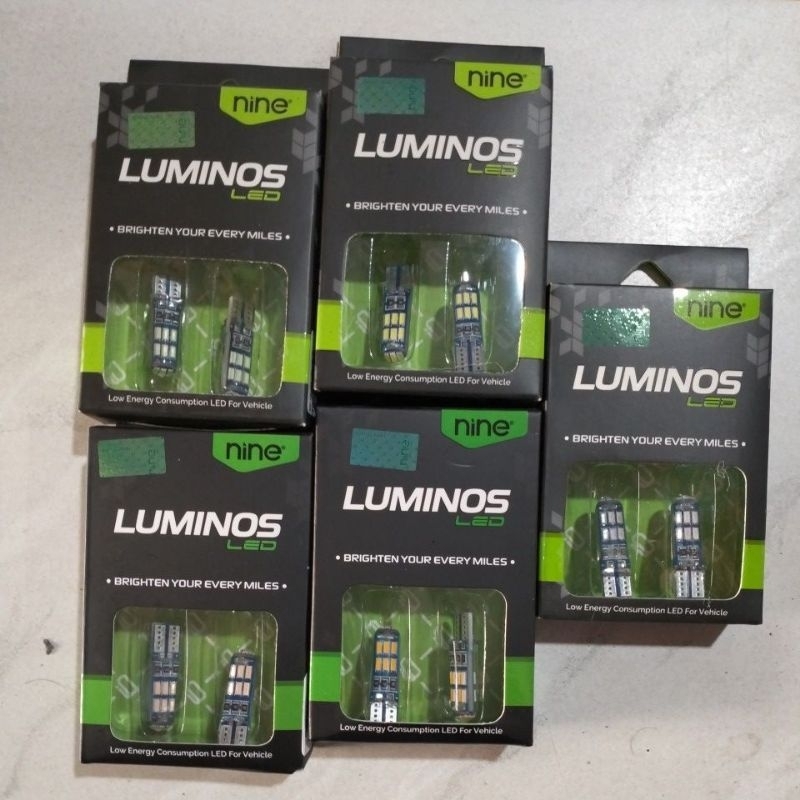 Sepasang Sen Jelly Luminos Nine LED T10 15 titik