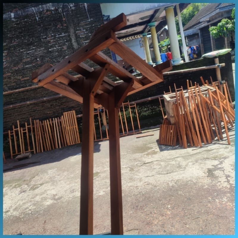 tiang kelambu baby box premium kayu jati