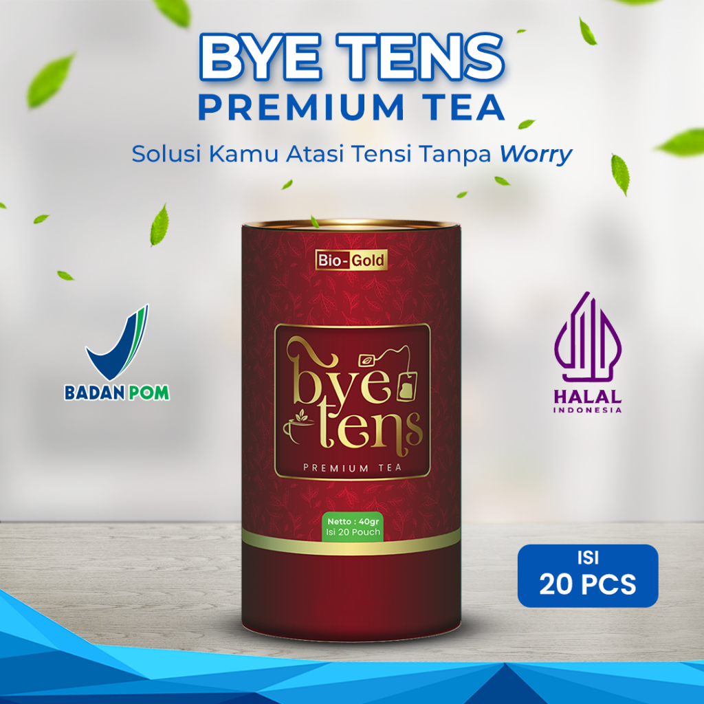 

Bye Tens Premium Tea | Teh Celup Herbal | Menurunkan Tekanan Darah, Kolesterol, dan Gula Darah