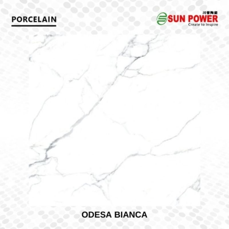 GRANITE LANTAI 60X60 ODESA BIANCA | GLOSSY | SUN POWER