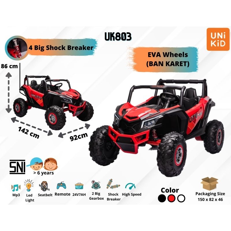 Mainan Anak Mobil Aki Anak Anak Jeep Unikid