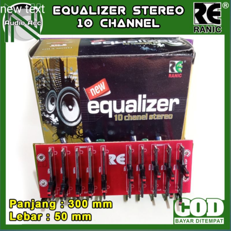 Kit Equalizer 10 Channel Stereo