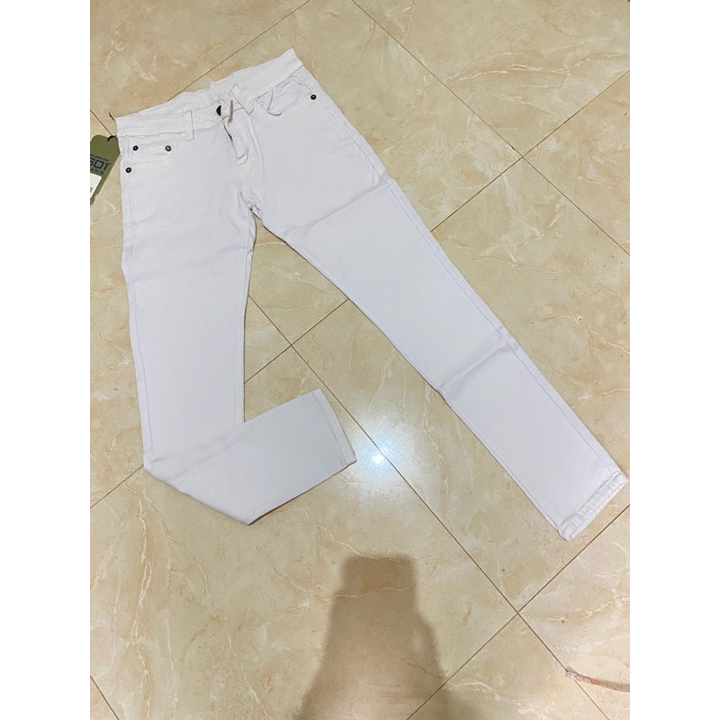Celana Skinny Jeans Wanita Putih/Celana Pensil (New)