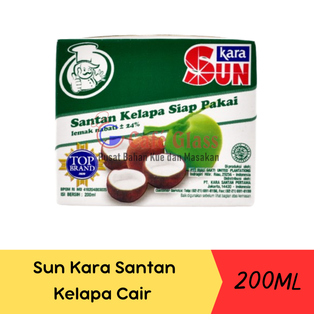 

Sun Kara Santan Kelapa Cair / Santan Siap Pakai-200Ml