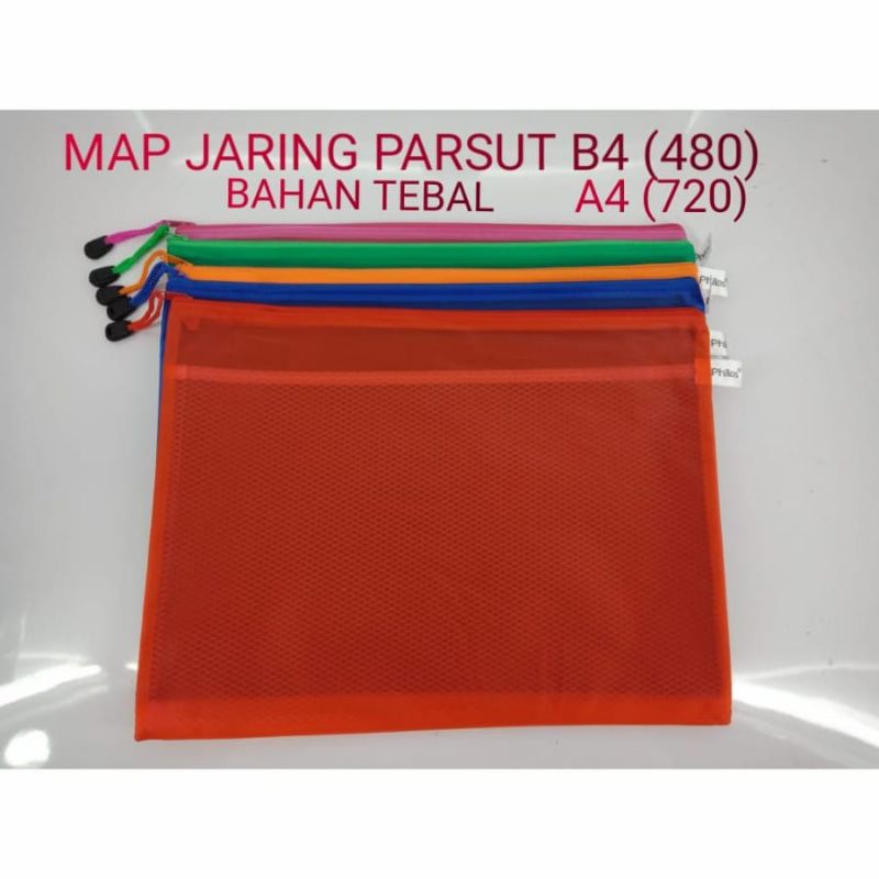 

Map Parasut Philos / Map Jaring / Map Parasut Resleting / Map Buku