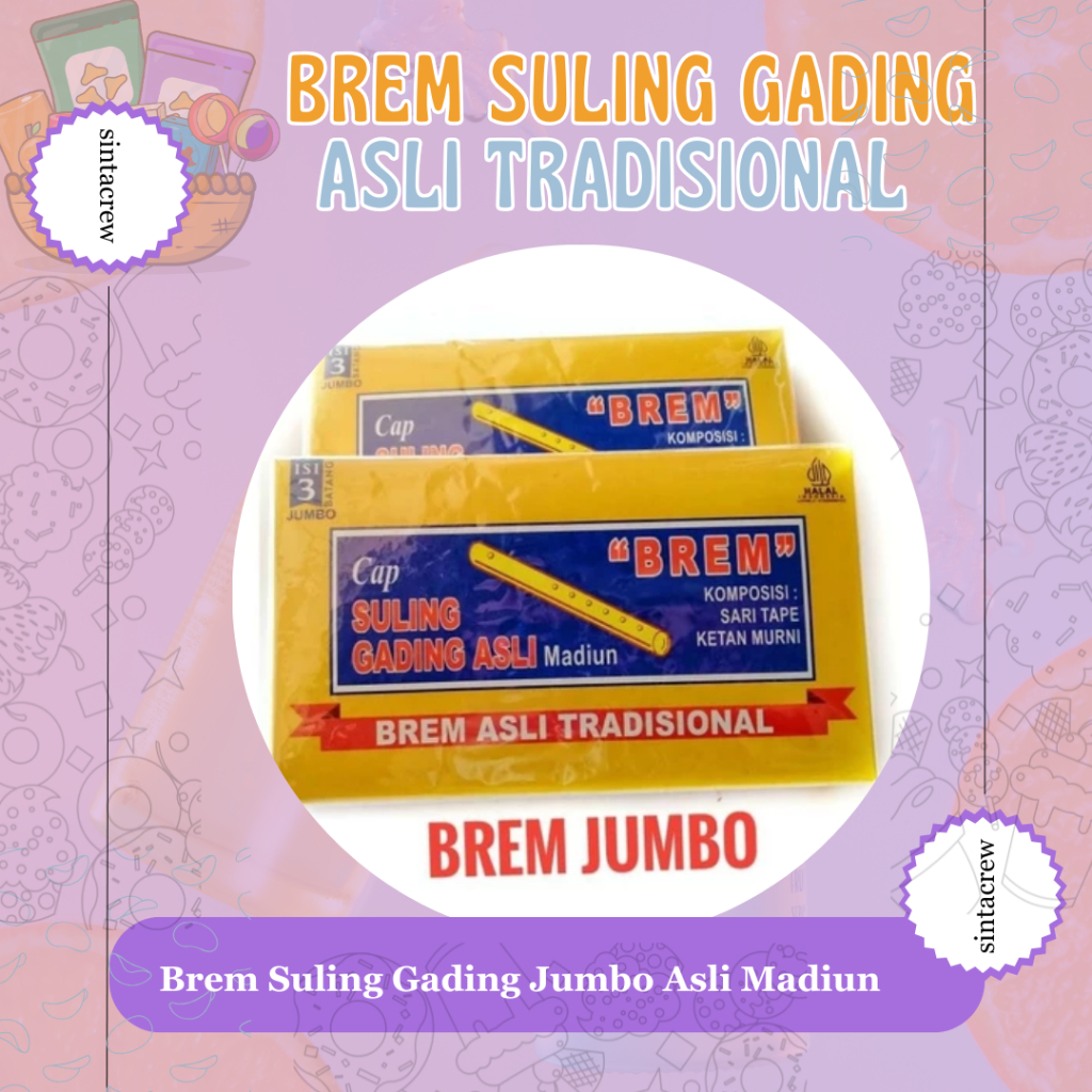 

Brem Suling Gading Jumbo Asli Madiun