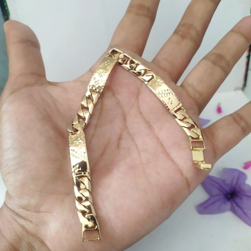Swasa Gelang rantai plat 7 mm kopong dewasa