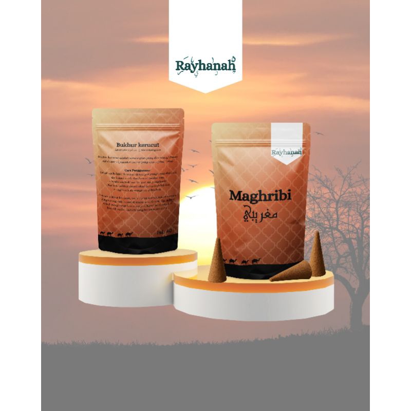 Dupa Kerucut Rayhanah harum Maghribi | bukhur kerucut | Aromaterapi | pewangi ruangan