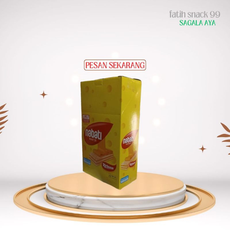 

NABATI WAFER KEJU ISI [ 20x5g] WAFFER RICHEESE