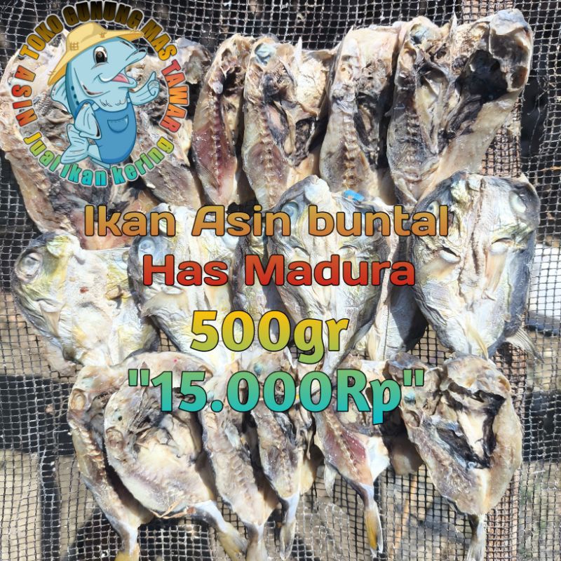 

ikan buntal asin kering kemasan 500g