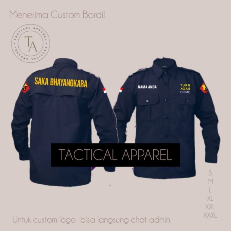 Kemeja PDH  SAKA BHAYANGKARA (Bisa custom logo)