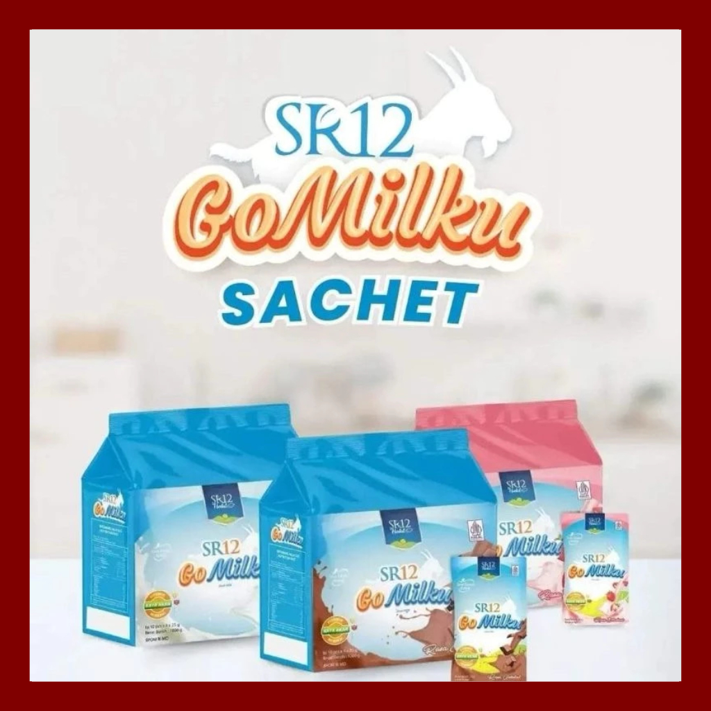 

Gomilku Sachet SR12 Susu Kambing Etawa 1 Kilogram Isi 40 Sachet Praktis Halal Bpom Tidak Bau / Susu Kambing SR12