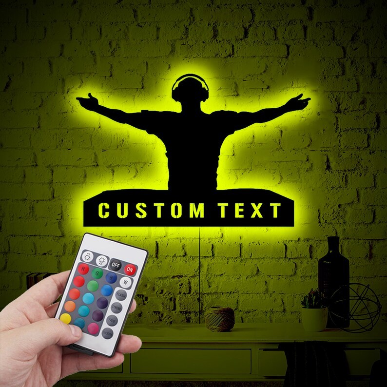 LAMPU HIAS MOTIF DJ AESTHETIC / KAMAR / RUANG TAMU / DINDING / LED / lampu aesthetic, hiasan dinding