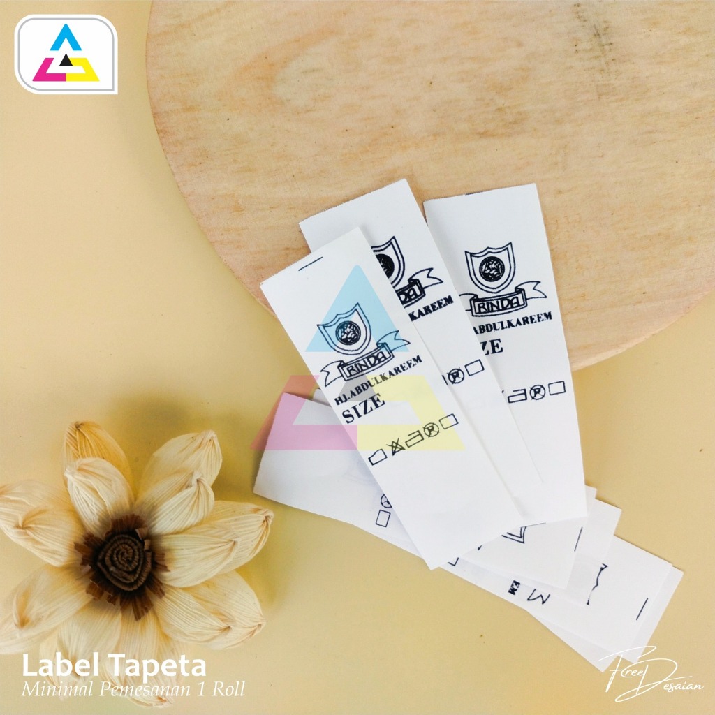 

Label Tafeta / Tafeta Putih / Label baju / Merek Pakaian / Label Murah/ Label Cashing/ Label Care Wahing