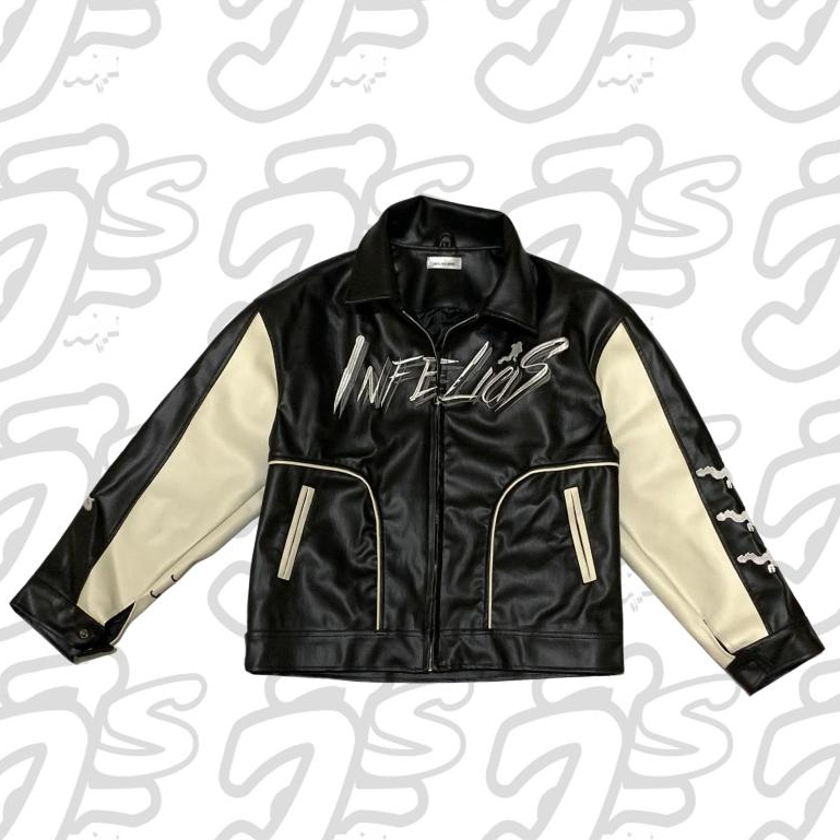 INFELICIS AMORE LEATHER JACKET BOXY