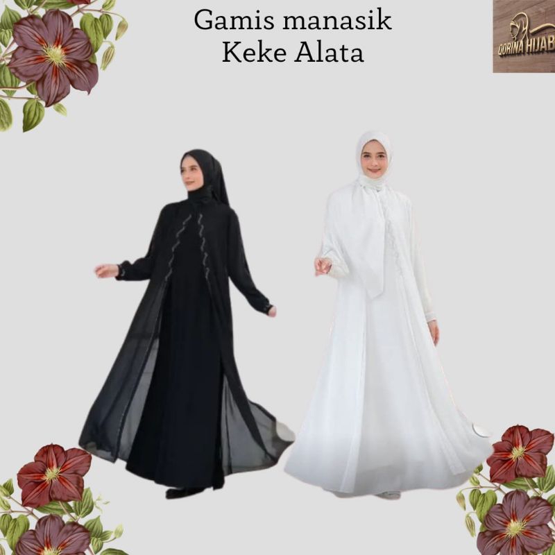 Gamis manasik / Gamis hitam / Gamis putih / Gamis keke