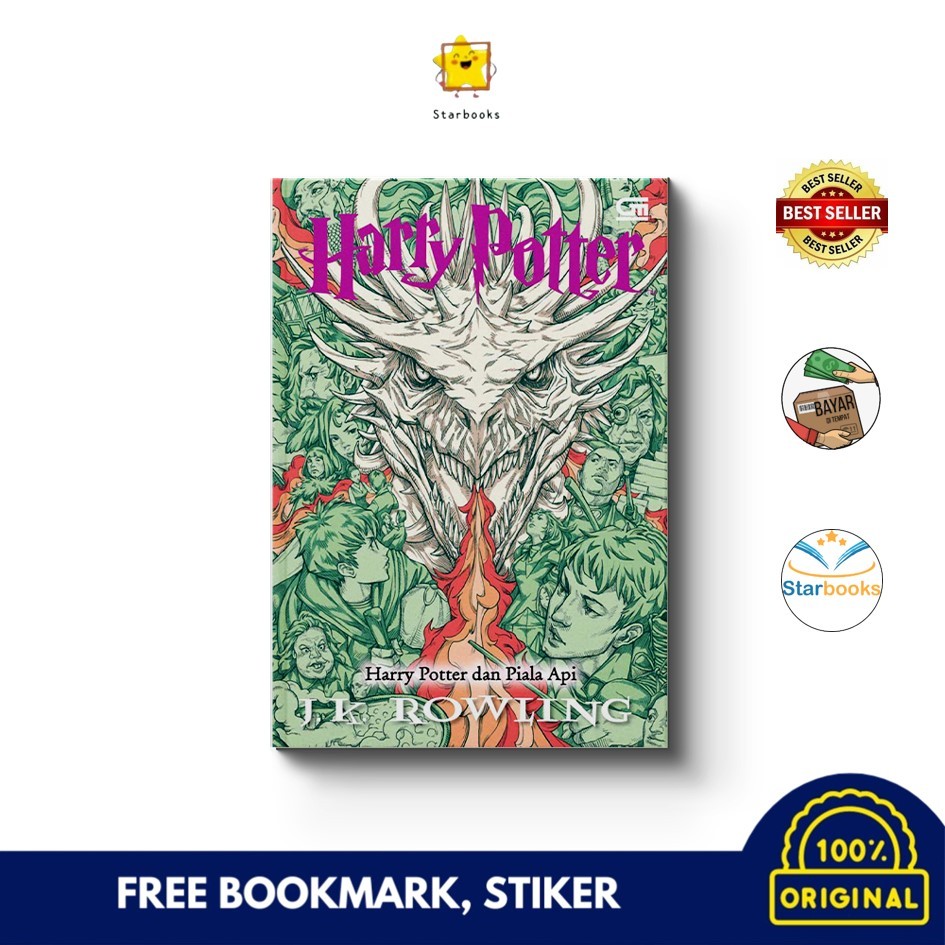 Buku Harry Potter dan Piala Api - Gramedia Pustaka Utama (Novel)
