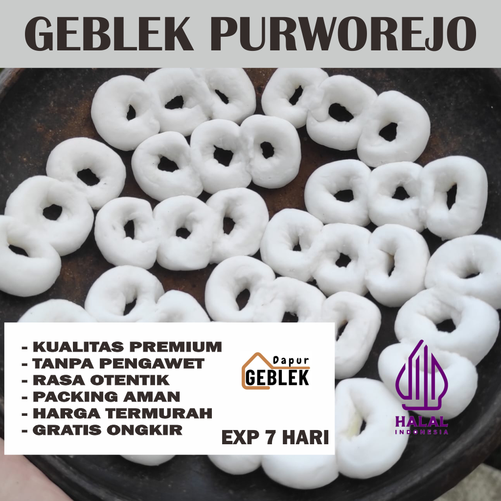 

Geblek Gebleg Pati Mentah 1 Kg Asli Khas Purworejo / Kulon Progo Tanpa pengawet