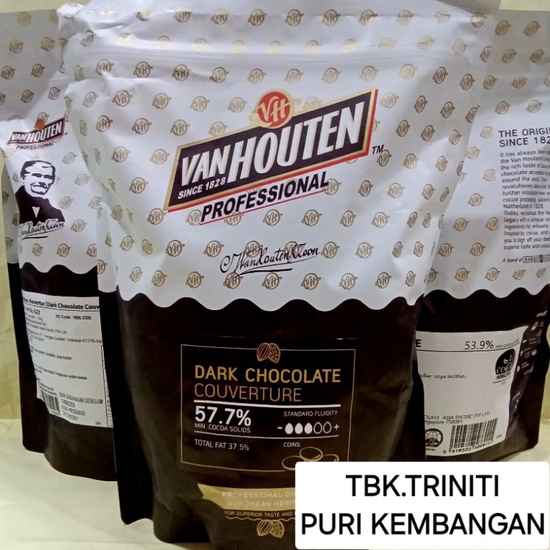 

RB Van Houten Coverture Kemasan Asli 1,5Kg ( 53%,57%,70 %)