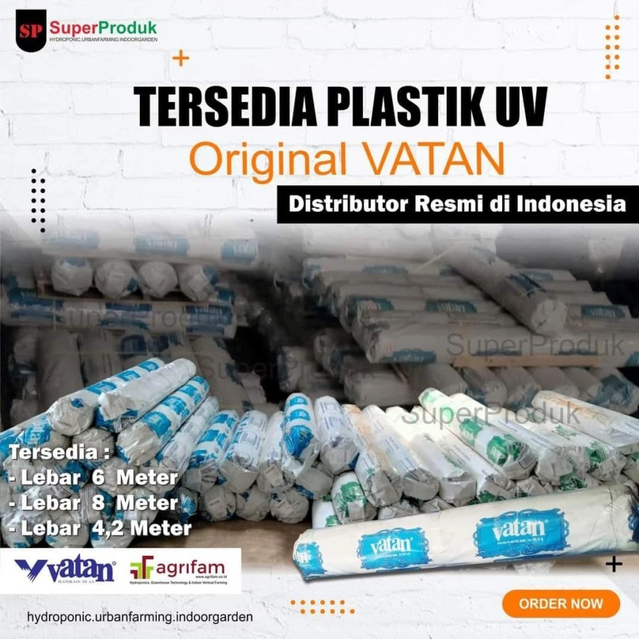 Plastik UV Vatan lebar 4.2 meter 14% Eceran meter