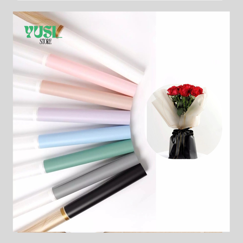 

20 LEMBAR Kertas Buket Bunga List Gold Flower Wrapping Paper Cellophane Bouquet Florist KB117