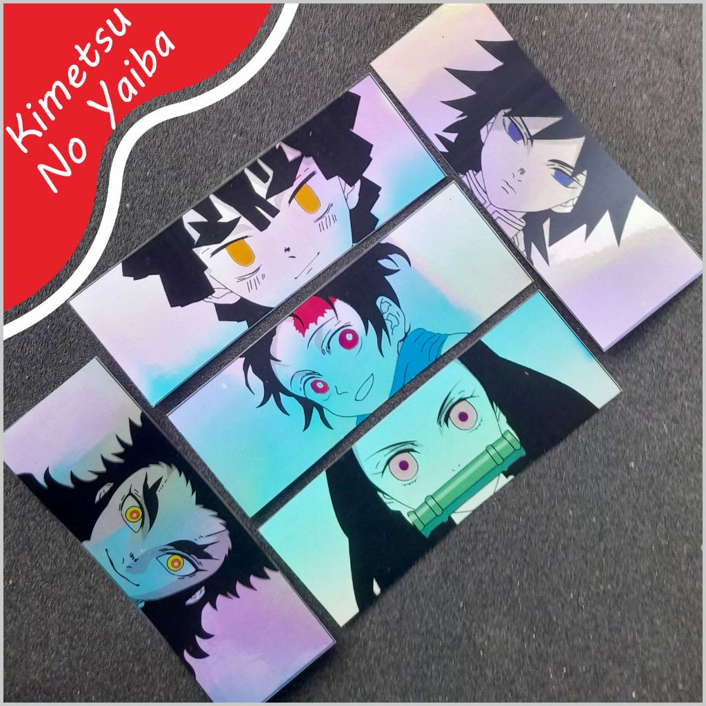 

[ TERMURAH ] Stiker Anime Slap Kimetsu no Yaiba Sticker Hologram Anime Satuan Murah