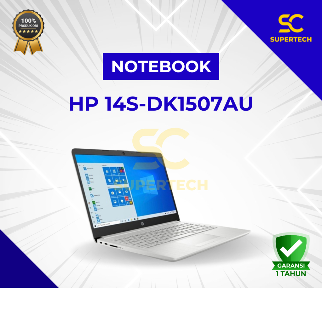 NOTEBOOK HP 14S-DK1507AU AMD Athlon 3050U 4GB 512SSD W10 14FHD