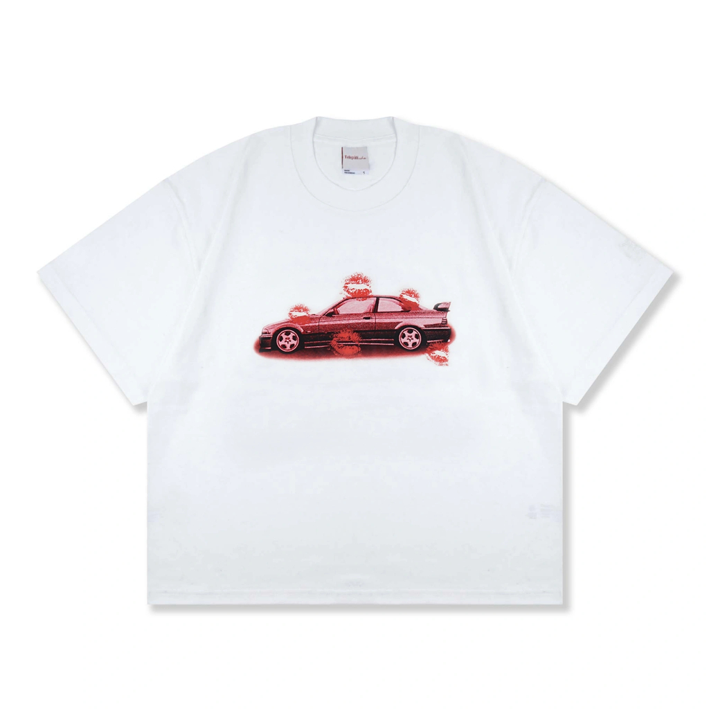 Telepati Telepati.che Tee Tshirt Boxy Car Kisses White