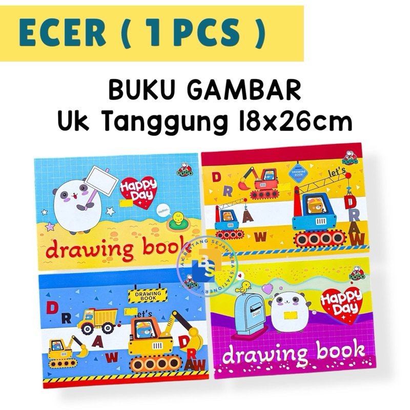 

1 buku - DODO Buku Gambar Uk 18cm x 26cm isi 8 lembar
