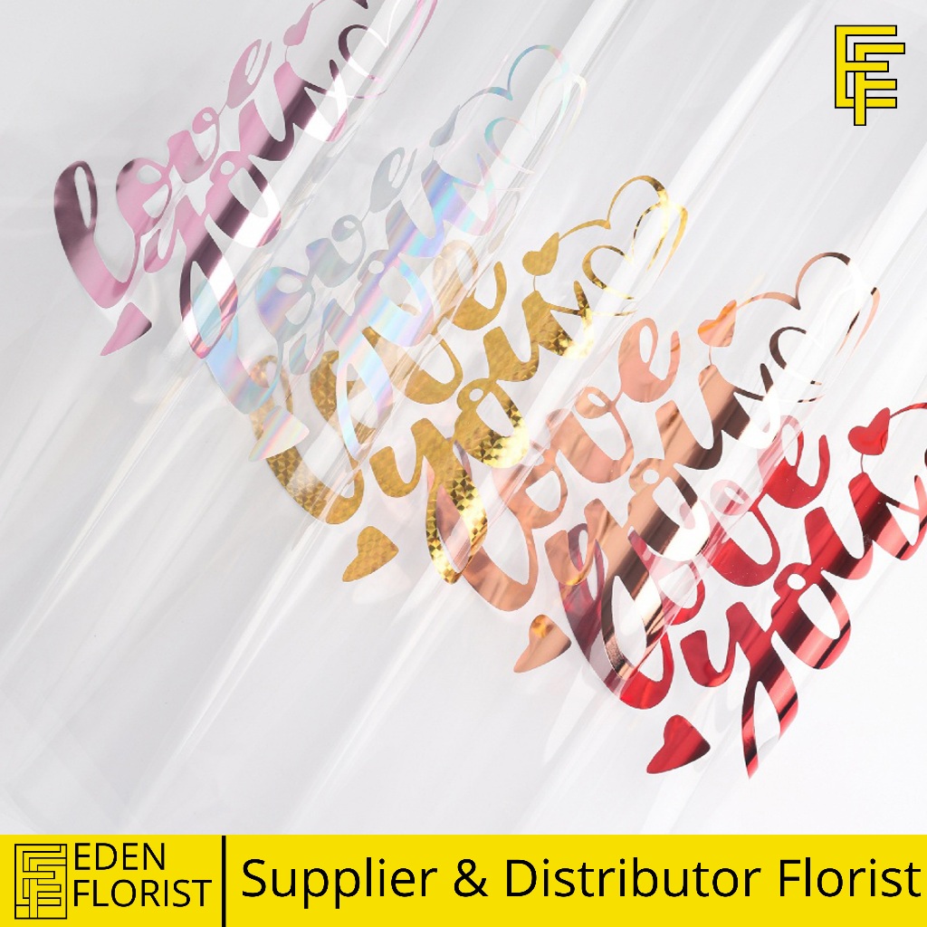 

15 Lembar Flower Wrapping Transparant Cellophane Waterproof Kertas Buket Bunga Valantine COD KB60