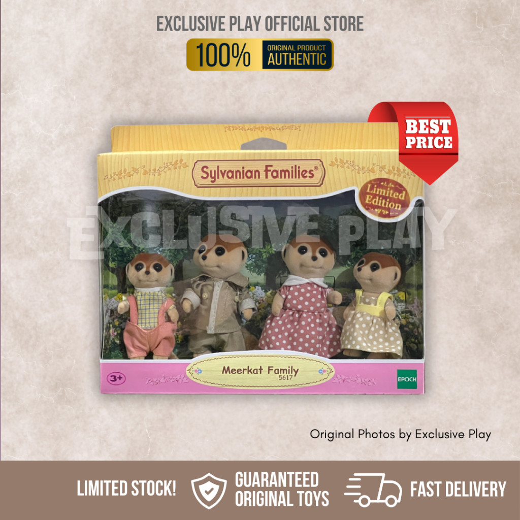 Sylvanian Families - Mainan Koleksi Anak Meerkat Family (Limited Edition)