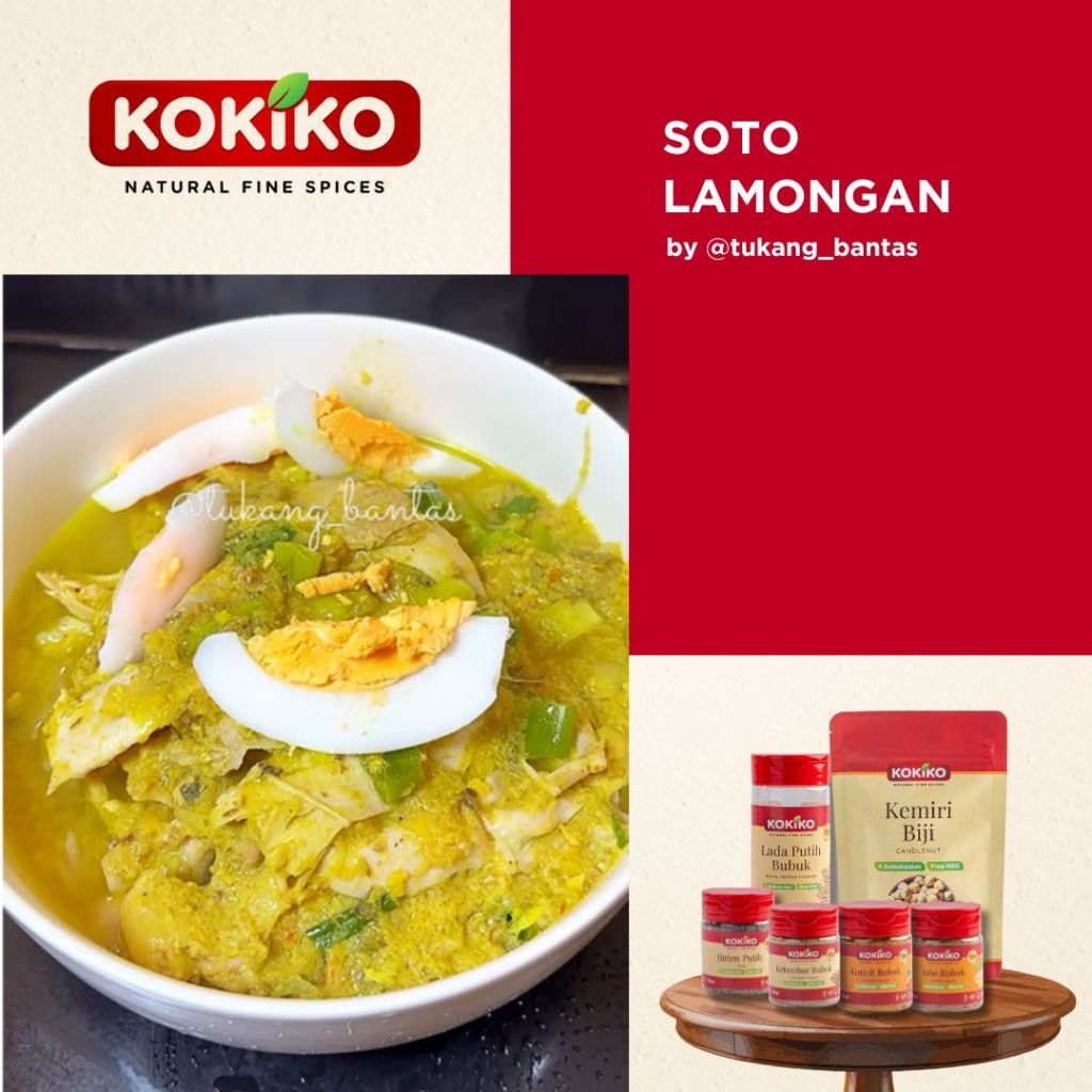 

SOTO LAMONGAN ala Kokiko (KETUMBAR, JINTEN, & KUNYIT) LEZAT dan SEHAT