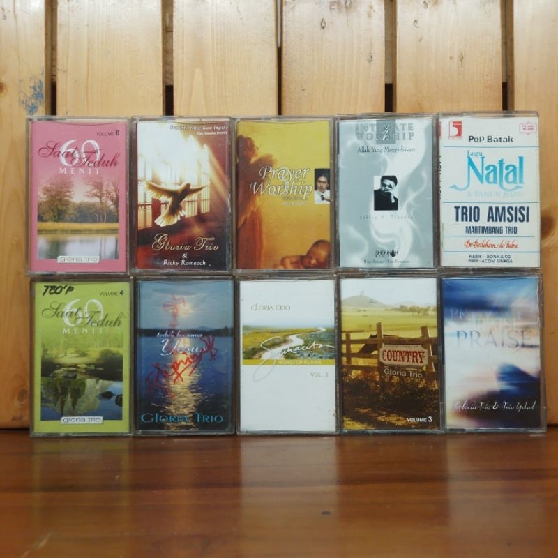 KOLEKSI KASET PITA MUSIK LAGU ROHANI KRISTEN DAN LAINNYA