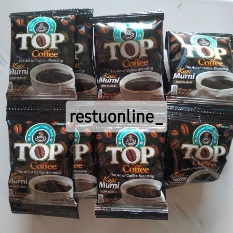 

top coffe mini kopi murni kopi bubuk 6gr