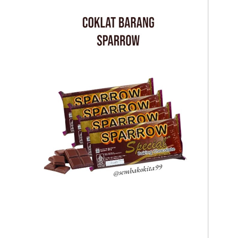 

Coklat Batang Compound SPARROW || 500gr Special Baking Chocolate