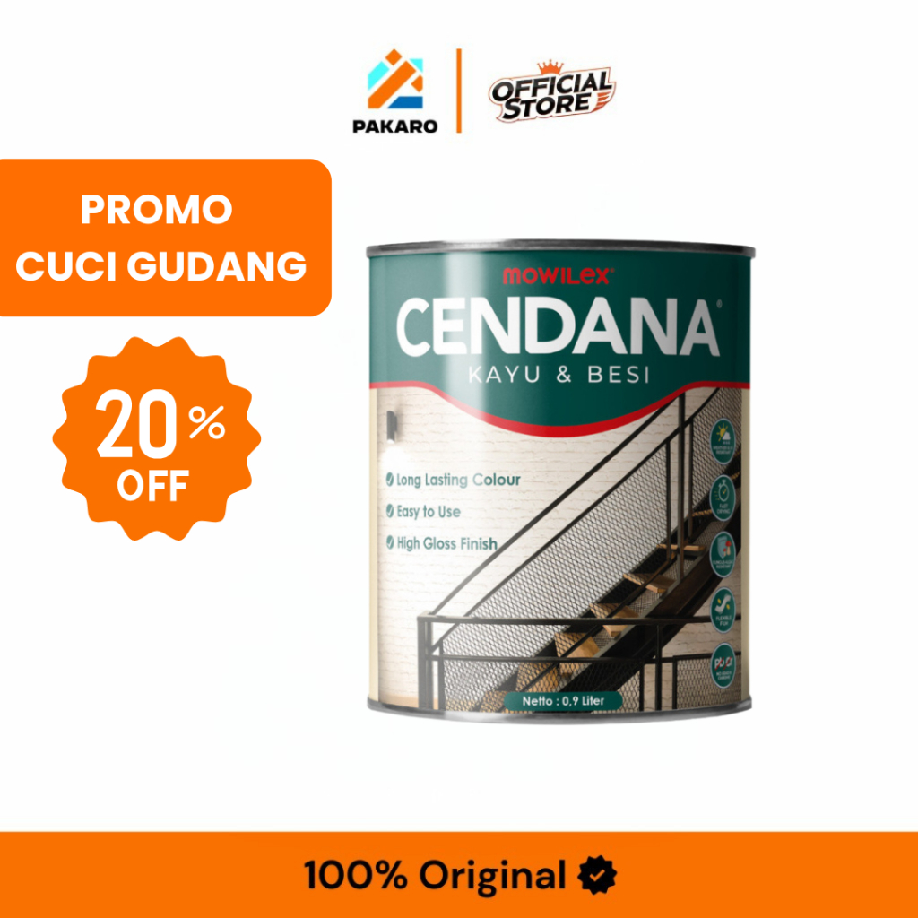 

MOWILEX CENDANA 0,9L - Cat Kayu & Besi Premium