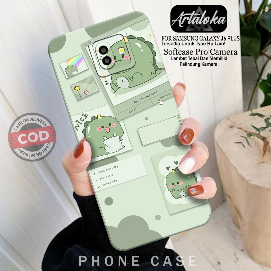 Softcase Hp Samsung Galaxy J6 Plus Fashion Case Kartun Lucu Case Samsung Galaxy J6 Plus Silikon TPU 